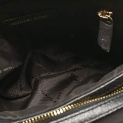 Pre Owned Michael Kors Black Leather Jet Set Chain Shoulder Bag