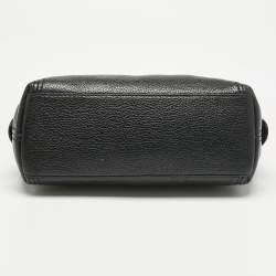 Pre Owned Michael Kors Black Leather Jet Set Chain Shoulder Bag