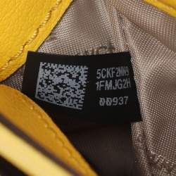 Pre Owned Michael Kors Yellow Leather Medium Mott Tote