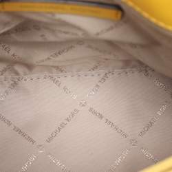 Pre Owned Michael Kors Yellow Leather Medium Mott Tote