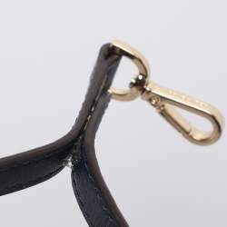 Pre Owned Michael Kors Blue Coated Canvas and Leather Large Mott Tote