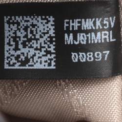 Pre Owned Michael Kors Blue Coated Canvas and Leather Large Mott Tote