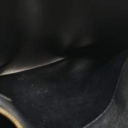 Pre Owned Michael Kors Black Leather Large Mercer Belted Satchel