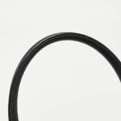 Pre Owned Michael Kors Black Leather Large Mercer Belted Satchel