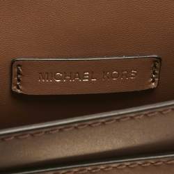 Pre Owned Michael Kors Brown Leather Small Lita Shoulder Bag 