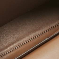 Pre Owned Michael Kors Brown Leather Small Lita Shoulder Bag 