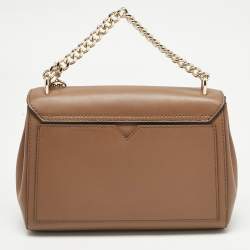 Pre Owned Michael Kors Brown Leather Small Lita Shoulder Bag 