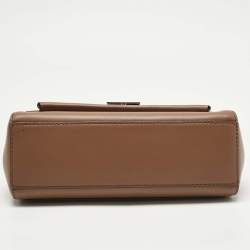 Pre Owned Michael Kors Brown Leather Small Lita Shoulder Bag 