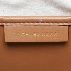 مملوكة مسبقًا Michael Kors Brown Signature Coated Canvas and Leather Jane Tote