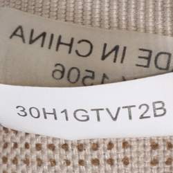 Pre Owned Michael Kors Brown Signature Coated Canvas Jet Set Travel Tote