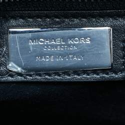 Pre Owned Michael Kors Black Leather Large Campbell Weeknder Bag
