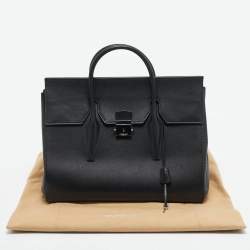 Pre Owned Michael Kors Black Leather Large Campbell Weeknder Bag