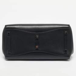 Pre Owned Michael Kors Black Leather Large Campbell Weeknder Bag