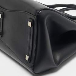 Pre Owned Michael Kors Black Leather Large Campbell Weeknder Bag