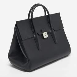 Pre Owned Michael Kors Black Leather Large Campbell Weeknder Bag