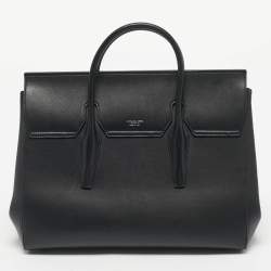 Pre Owned Michael Kors Black Leather Large Campbell Weeknder Bag