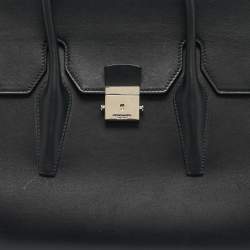 Pre Owned Michael Kors Black Leather Large Campbell Weeknder Bag