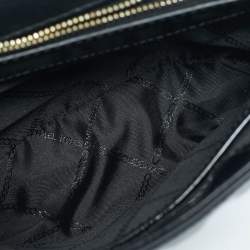 Pre Owned Michael Kors Black Quilted Patent Leather Large Whitney Shoulder Bag