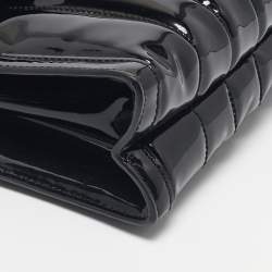 Pre Owned Michael Kors Black Quilted Patent Leather Large Whitney Shoulder Bag