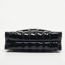 Pre Owned Michael Kors Black Quilted Patent Leather Large Whitney Shoulder Bag