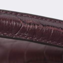 Pre Owned Michael Kors Burgundy Leather Karla Satchel