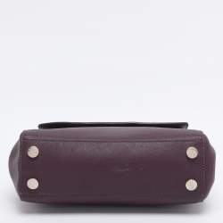 Pre Owned Michael Kors Burgundy Leather Karla Satchel