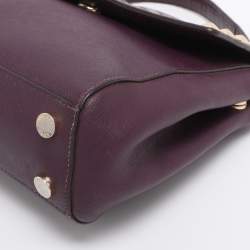 Pre Owned Michael Kors Burgundy Leather Karla Satchel