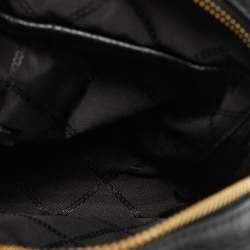 Pre Owned Michael Kors Black Leather Mini Rhea Backpack