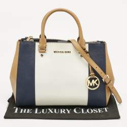 Pre Owned MICHAEL Michael Kors Tricolor Leather Medium Sutton Tote