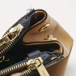 Pre Owned MICHAEL Michael Kors Tricolor Leather Medium Sutton Tote