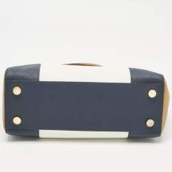 Pre Owned MICHAEL Michael Kors Tricolor Leather Medium Sutton Tote