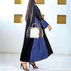 Pre Owned MICHAEL Michael Kors Tricolor Leather Medium Sutton Tote