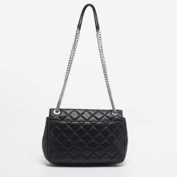 Pre Owned Micheal Kors Black Quilted Leather Large Sloan Shoulder Bag