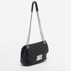 Pre Owned Micheal Kors Black Quilted Leather Large Sloan Shoulder Bag