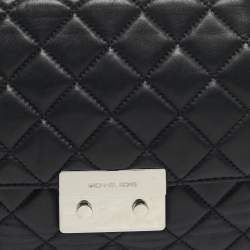 Pre Owned Micheal Kors Black Quilted Leather Large Sloan Shoulder Bag
