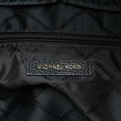 Pre Owned Michael Kors Black Leather Large Slater Backpack