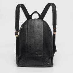 Pre Owned Michael Kors Black Leather Large Slater Backpack