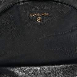 Pre Owned Michael Kors Black Leather Large Slater Backpack