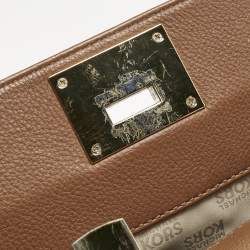 Pre Owned Michael Kors Brown Leather Astrid Tote