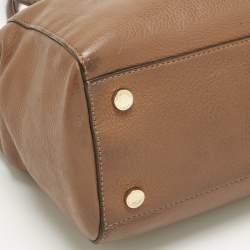 Pre Owned Michael Kors Brown Leather Astrid Tote