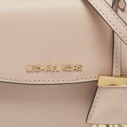 Pre Owned Michael Kors Light Pink Leather Mini Ava Top Handle Bag