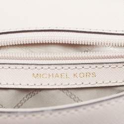 Pre Owned Michael Kors Light Pink Leather Mini Ava Top Handle Bag
