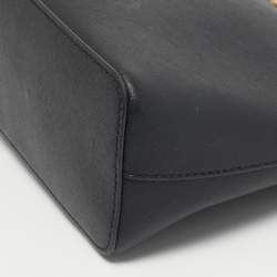 Pre Owned Michael Kors Black Leather Cindy Crossbody Bag