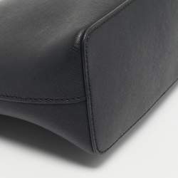 Pre Owned Michael Kors Black Leather Cindy Crossbody Bag