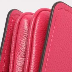 Pre Owned Michael Kors Pink Leather Jet Set Charm Crossbody Bag