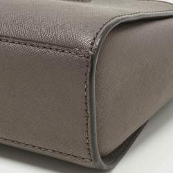 Pre Owned Michael Kors Beige Leather Mini Selma Crossbody Bag