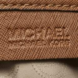 Pre Owned Michael Kors Brown Leather Large Hamilton North South Tote