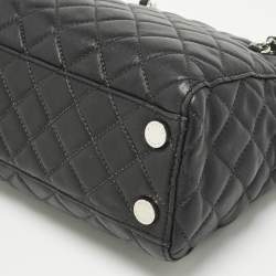 Pre Owned حقيبة يد مايكل كورس سوزانا جلد مبطن أسود