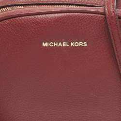 Pre Owned Michael Kors Red Leather Ginny Crossbody Bag