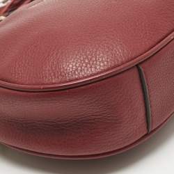 Pre Owned Michael Kors Red Leather Ginny Crossbody Bag